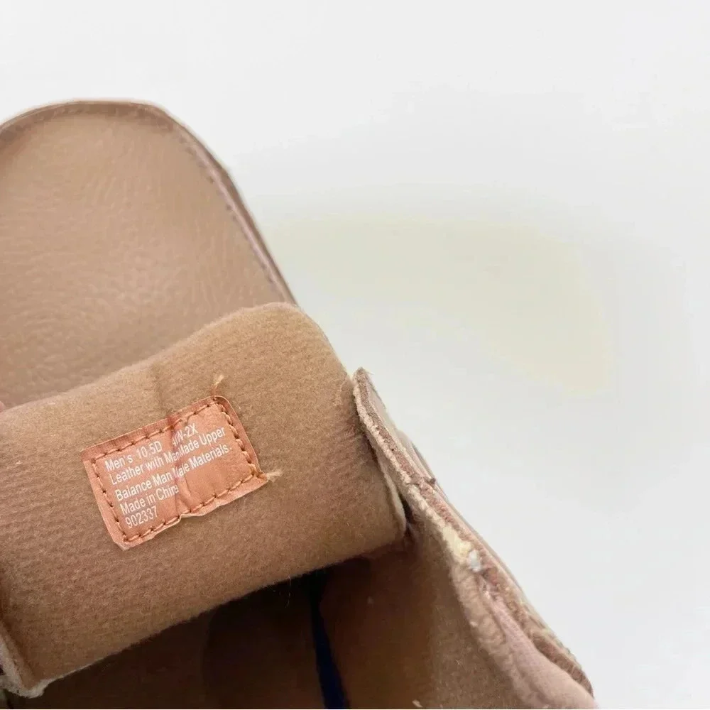 Dr Scholl's Comfort Walking Shoe EZ Strap Double Air-Pillo Insole Tan Mens 10.5D
